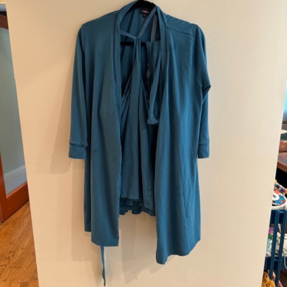 CosaBella Nursing 3 Piece Pajama Set With Robe Malawi / Blue